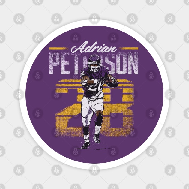 Adrian Peterson Minnesota Retro Magnet by artbygonzalez